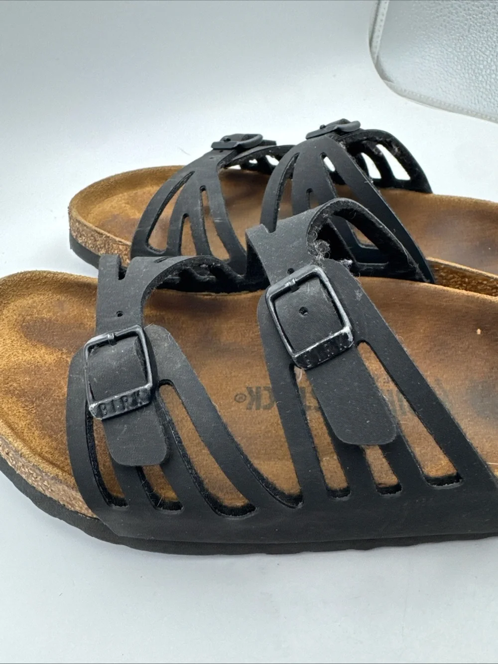 Birkenstock Granada 245 Black Slip On Sandals Size US 7